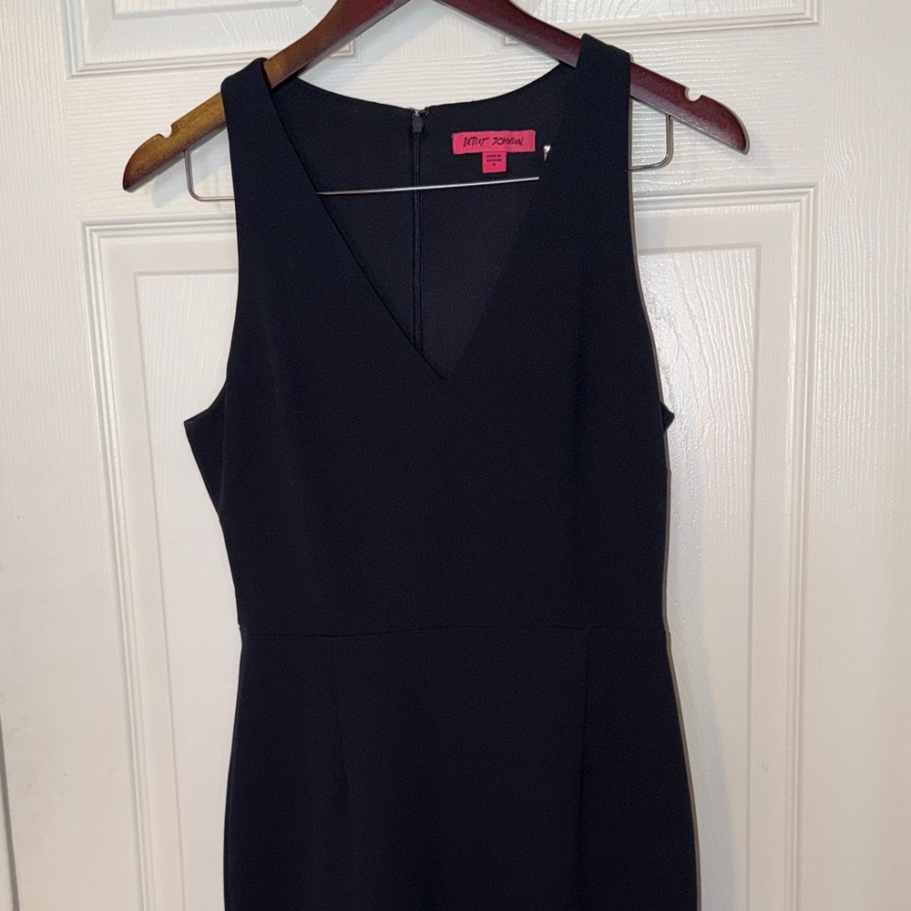 Betsey Johnson Black Sleeveless Midi Dress - Picture 1 of 3